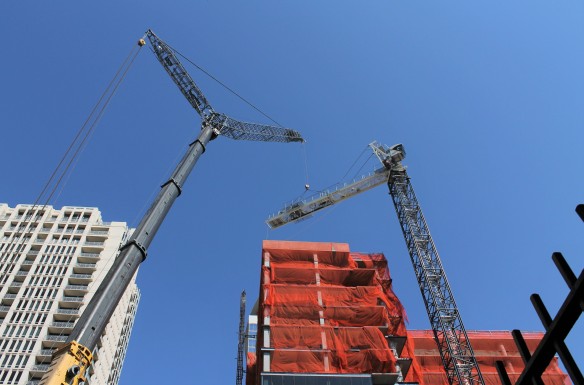 1407 On Michigan tower crane removal