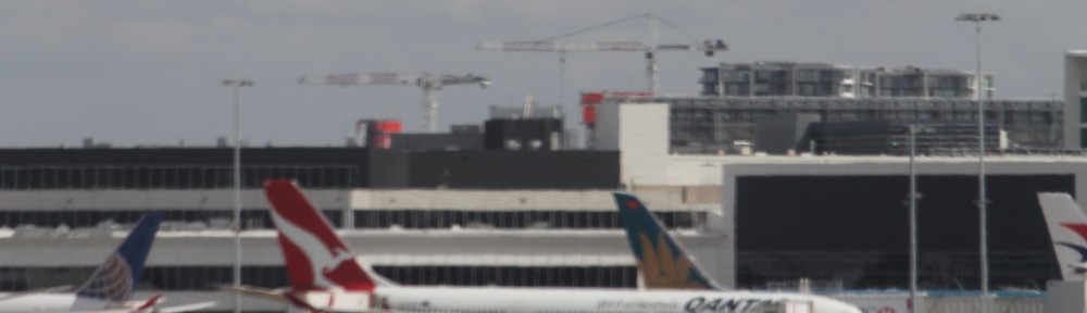 Sydney Airport tower cranes