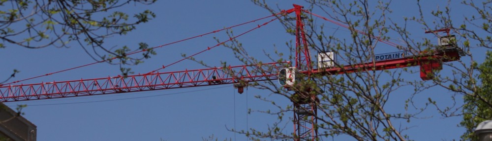 5252 South Cornell tower crane